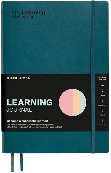 Caiet Leuchtturm1917 Learning Journal - B5, Pacific Green, coperte moi