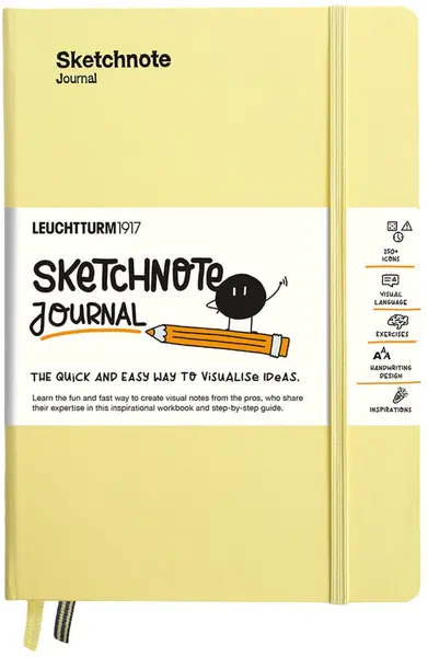 Caiet Leuchtturm1917 Sketchnote Journal - A5, vanilie