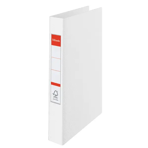 Caiet mecanic A4 PP mecanism 2R, inel 25 mm Esselte VIVIDA partial reciclat Caiet mecanic A4 PP mecanism 2R, inel 25 mm Esselte VIVIDA partial reciclat alb