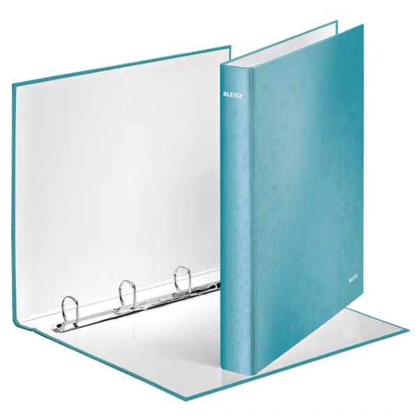 Caiet mecanic Leitz Wow A4 mecanism 4DR laminat Caiet mecanic Leitz Wow A4 mecanism 4DR laminat turcoaz metalizat