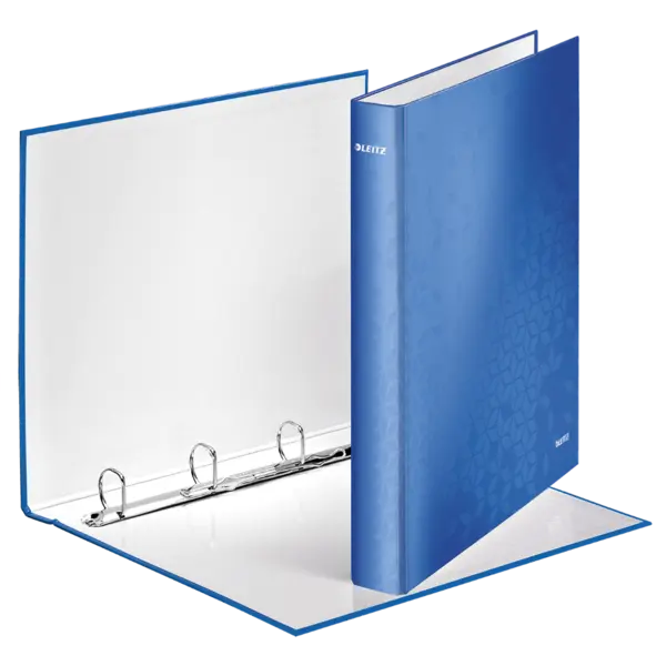 Caiet mecanic Leitz Wow A4 mecanism 4DR laminat Caiet mecanic Leitz Wow A4 mecanism 4DR laminat albastru metalizat