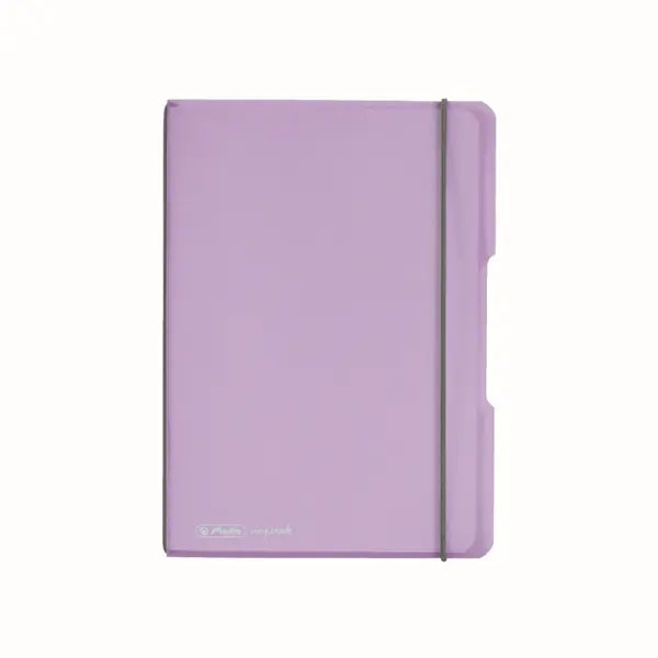 Caiet My.Book Flex A5, 40file, Herlitz mov transparent, matematica