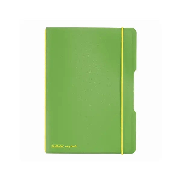 Caiet My.Book Flex A5, 40file, Herlitz verde deschis transparent, dictando