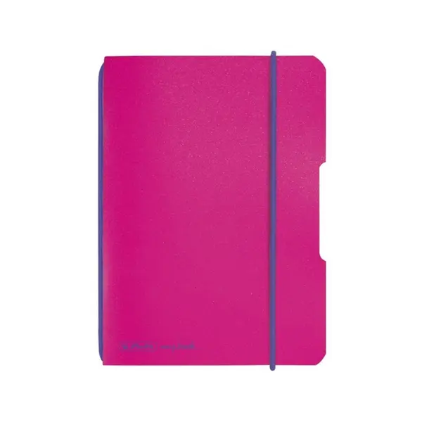 Caiet My.Book Flex A6, 40file, Herlitz roz, dictando