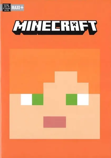 Caiet școlar Minecraft Pixel - A4, 50file, rânduri largi, sortiment