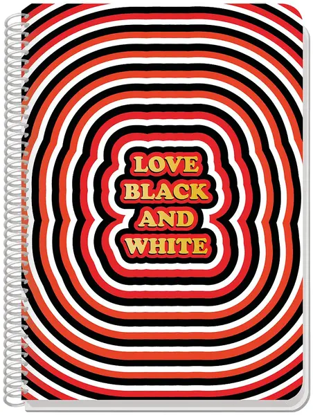 Caiet spiralat Black&White Love B&W - A5, 60 coli , sortiment