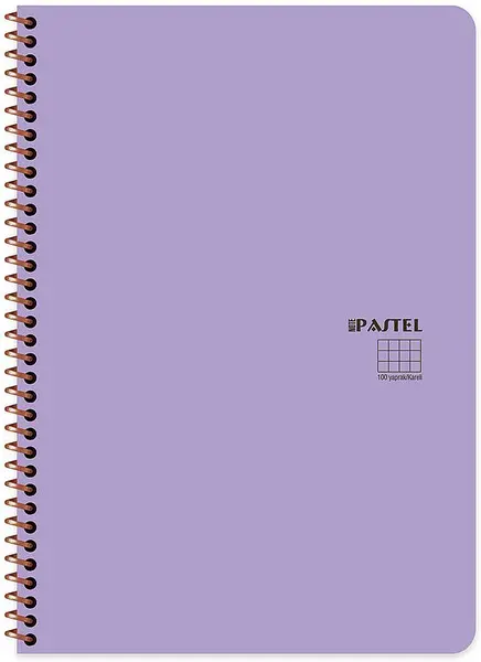 Caiet spiralat Keskin Color Pastel Note - B5, 80 foi, rânduri largi, sortiment