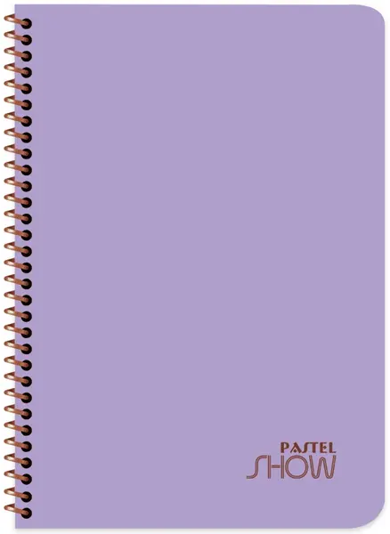 Caiet spiralat Keskin Color Pastel Show - A4, 40 coli, pătrate, sortiment