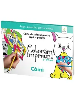 Caini. Carte de colorat pentru copii si parinti/***