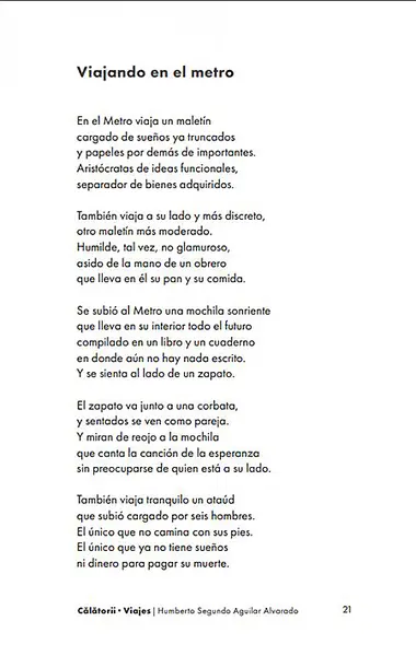 Calatorii. Viajes | Humberto Segundo, Aguilar Alvarado