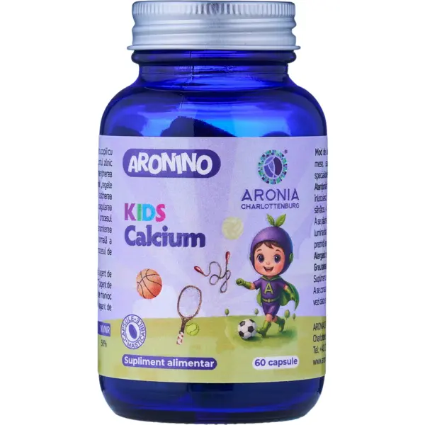 Calciu pentru Copii Aronino Kids 60cps masticabile