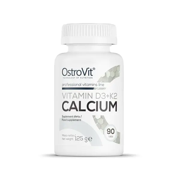 Calciu + Vitamina D3 + Vitamina K2, 90 tablete, OstroVit