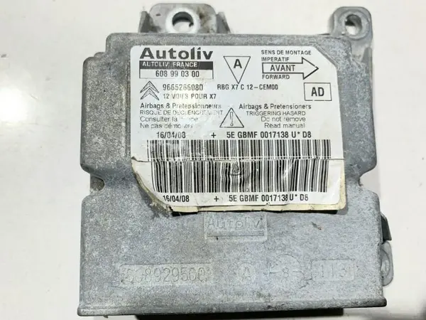 Calculator airbag 9665266080 Citroen C5 III (2008-2012)