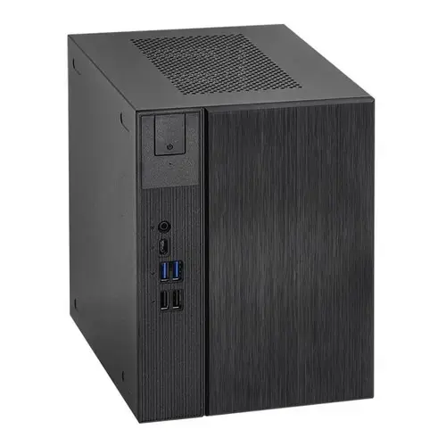 Calculator Barebone Desktop PC ASRock DeskMeet B760, Fara procesor, Compatibil Ultra 7 Series 2, Fara RAM, Fara Stocare, Wi-Fi, Bluetooth, No OS (Negru)