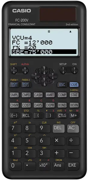 Calculator Casio - FC-200V, financiar, sortiment