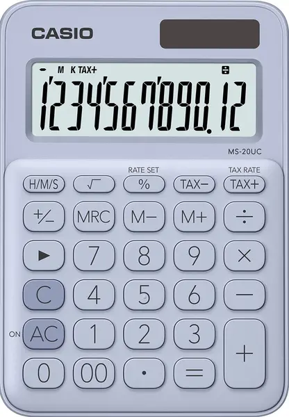 Calculator Casio MS-20UC de masa, 12 dgt, verde