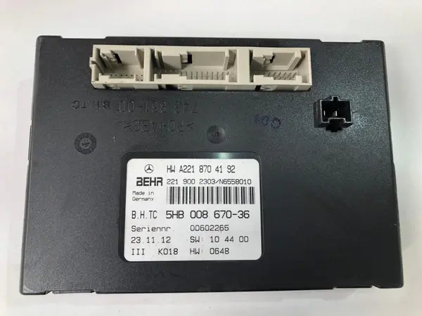 Calculator confort A2218704192 Mercedes S Class (w221) facelift (2009-2014)