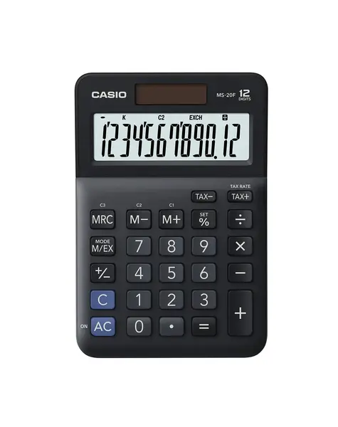 Calculator de birou 12 digits Casio MS-20F negru Calculator de birou 12 digits Casio MS-20F negru