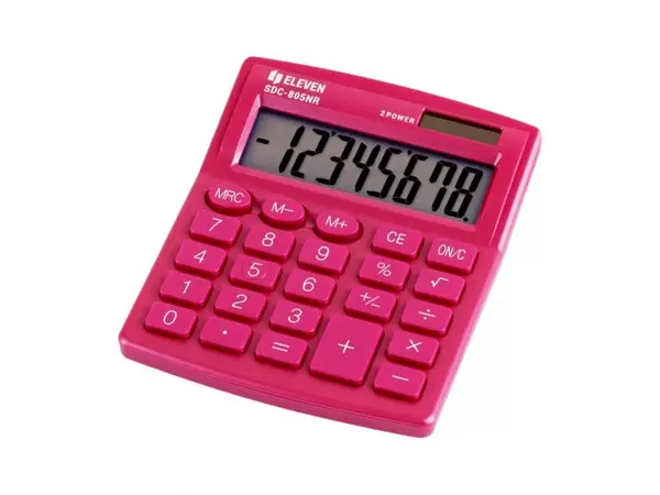 Calculator de birou 8 digiti , 120 x 105 x 21 mm, Eleven SDC-805,4 culori