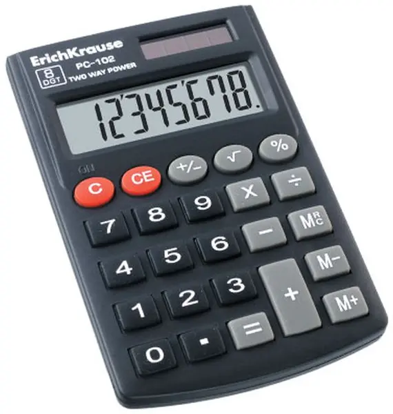 Calculator de birou Erich Krause - PC-102, Afisaj cu 8 cifre