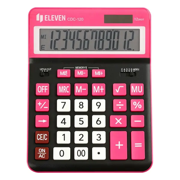 Calculator Eleven - CDC120BK-RD, negru/roz