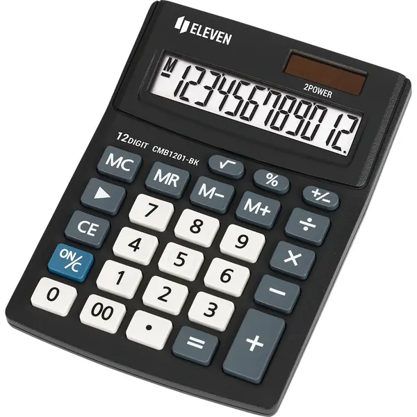 Calculator Eleven - CMB1201-BK, de birou, 12 cifre, negru
