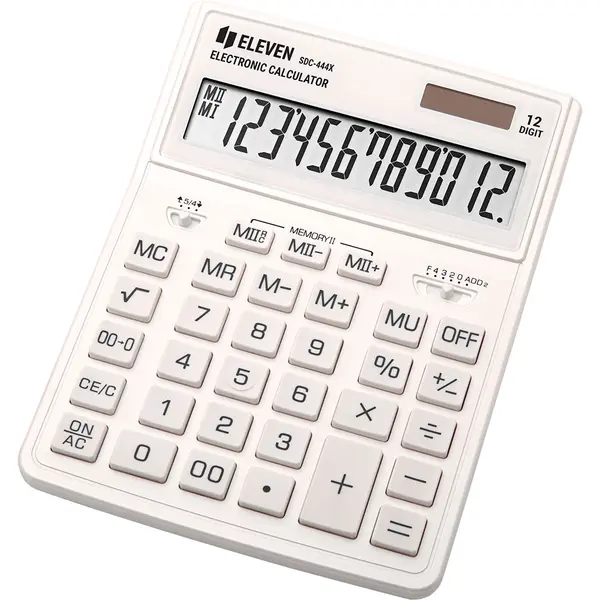 Calculator Eleven - SDC-444XRWHE, 12 cifre, alb