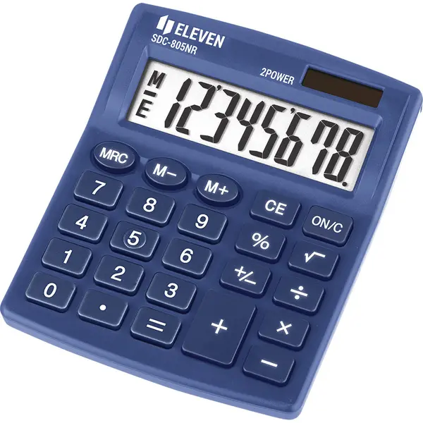Calculator Eleven - SDC-805NRNVE, 8 cifre, albastru