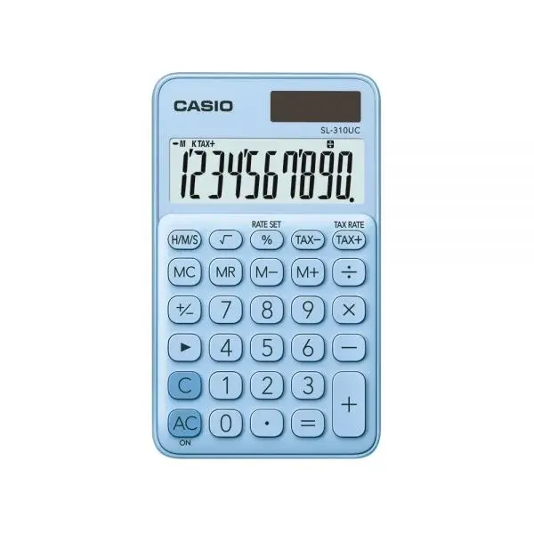 Calculator portabil 10 digits Casio SL-310UC bleu