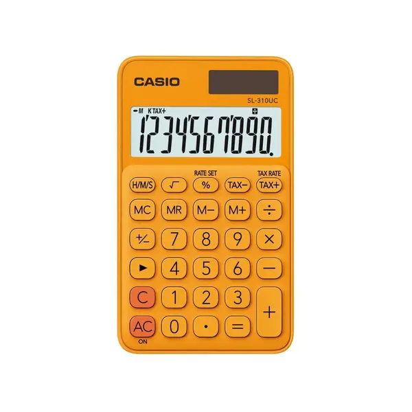 Calculator portabil 10 digits Casio SL-310UC Calculator portabil 10 digits Casio SL-310UC portocaliu