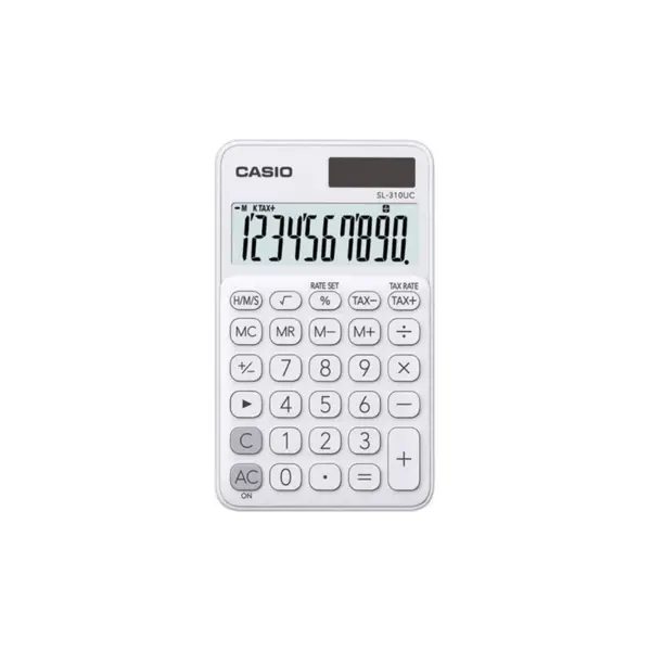 Calculator portabil 10 digits Casio SL-310UC Calculator portabil 10 digits Casio SL-310UC alb