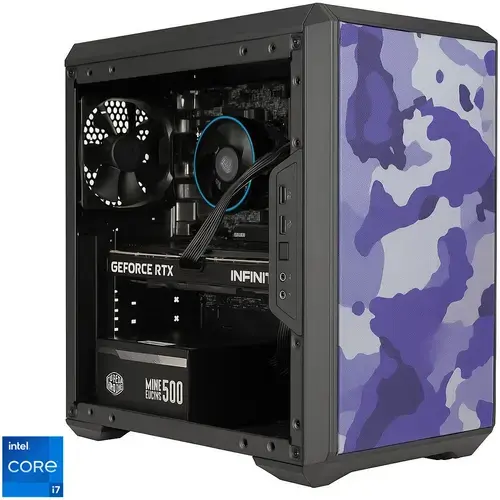 Calculator Sistem PC Gaming BLEU JOUR cu procesor Intel® Core™ i7-12700KF pana la 5.0GHz, 32GB DDR4, 1TB SSD, NVIDIA® GeForce RTX™ 5060 Ti 8GB GDDR7, Windows 11 Pro