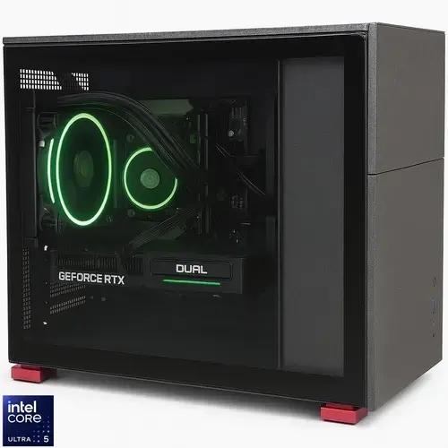 Calculator Sistem PC Gaming BLEU JOUR cu procesor Intel® Core™ Ultra 5 245KF pana la 5.2GHz, 16GB DDR5, 1TB SSD, NVIDIA® GeForce RTX™ 5060 8GB GDDR7, Windows 11 Pro