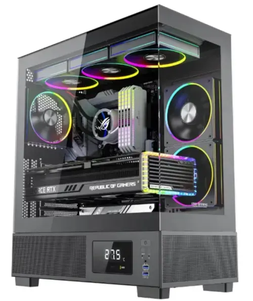 Calculator Sistem PC Gaming OptimX Kian X, Intel Core i5-9500T 2.20 - 3.70GHz, 16GB DDR4, 512GB SSD, Nvidia RTX 3050 6GB, Windows 11 Pro