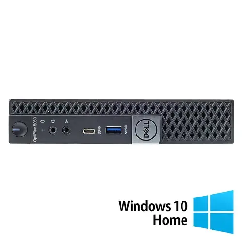 Calculator Sistem PC Refurbished DELL OptiPlex 5060 Mini PC, Intel Core i5-8500T 2.10-3.50GHz, 16GB DDR4, 512GB SSD + Windows 10 Home