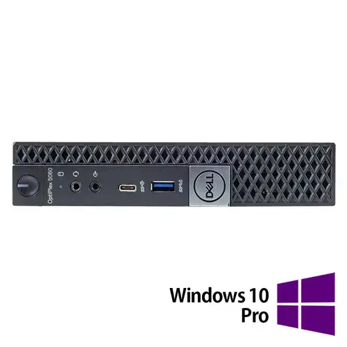 Calculator Sistem PC Refurbished DELL OptiPlex 5060 Mini PC, Intel Core i5-8500T 2.10-3.50GHz, 16GB DDR4, 512GB SSD + Windows 10 Pro