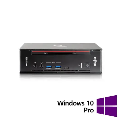 Calculator Sistem PC Refurbished Fujitsu Q958 Mini PC, Intel Core i5-8400 2.80 - 4.00GHz, 8GB DDR4, 256GB SSD + Windows 10 Pro