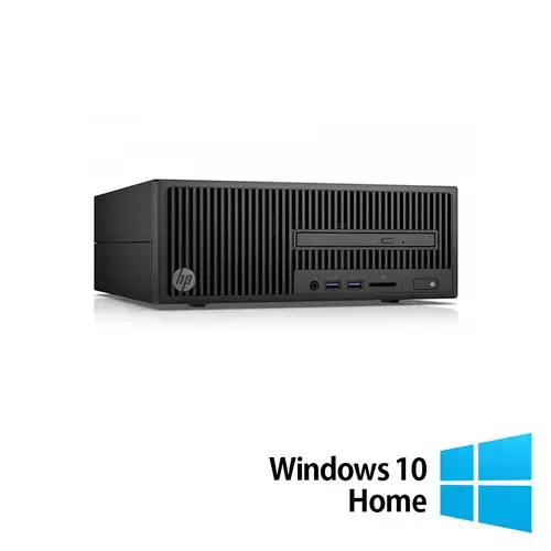 Calculator Sistem PC Refurbished HP 280 G2 SFF, Intel Pentium G4400 3.30GHz, 8GB DDR4, 500GB HDD, DVD-ROM + Windows 10 Home