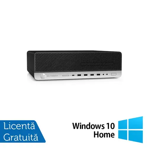Calculator Sistem PC Refurbished HP ProDesk 800 G3 SFF, Intel Core i5-7500 3.40-3.80GHz, 8GB DDR4, 256GB SSD + Windows 10 Home