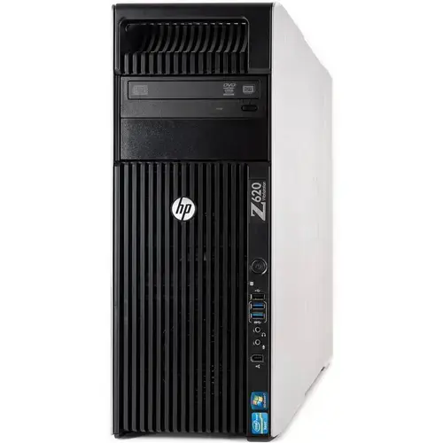 Calculator Sistem PC Refurbished HP Z620, 1x Intel Xeon 10-Core E5-2660 V2 2.2GHz-3.0GHz, 32GB DDR3 ECC, HDD 500GB, 2 x Placa Video nVidia Quadro NVS 310/512MB