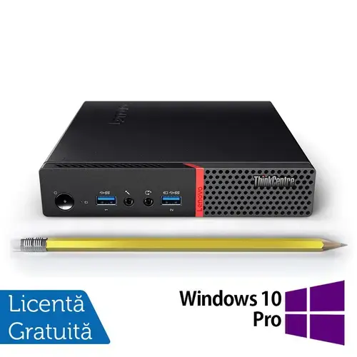Calculator Sistem PC Refurbished Lenovo ThinkCentre M700 Mini PC, Intel Core i5-6400T 2.20GHz, 8GB DDR4, 256GB SSD + Windows 10 Pro
