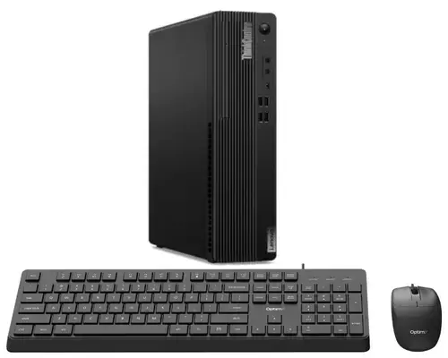 Calculator Sistem PC Refurbished Lenovo ThinkCentre M70s SFF, Intel Pentium Gold G6400 4.00GHz, 8GB DDR4, 256GB SSD NVMe + Windows 11 Pro + cadou tastatura si mouse OptimX Pro KM500