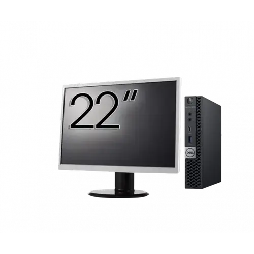Calculator Sistem PC Refurbished Pachet Calculator refurbished DELL OptiPlex 5060 Mini PC, Intel Core i5-8500T 2.10-3.50GHz, 8GB DDR4, 256GB SSD + Monitor 22"