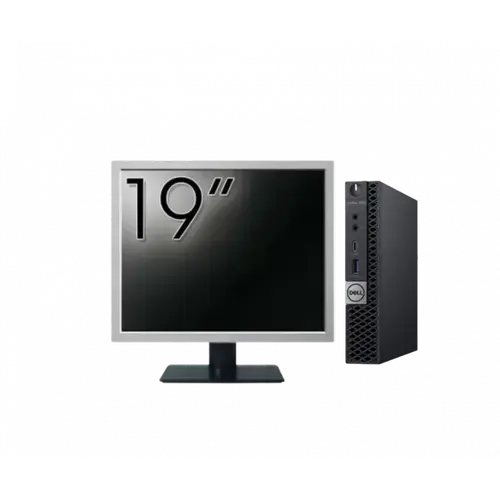 Calculator Sistem PC Refurbished Pachet Calculator refurbished DELL OptiPlex 5060 Mini PC, Intel Core i5-8500T 2.10-3.50GHz, 16GB DDR4, 512GB SSD + Monitor 19"