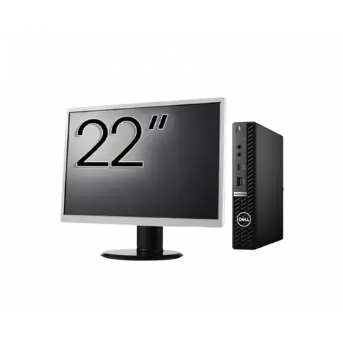 Calculator Sistem PC Refurbished Pachet Calculator refurbished DELL OptiPlex 7080 Mini PC, Intel Core i5-10500T 2.30 - 3.80GHz, 8GB DDR4, 256GB SSD + Monitor 22"