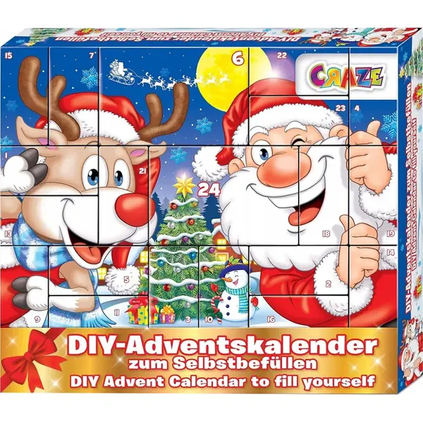 Calendar Advent DYI Craciun - Mos Craciun si Ren