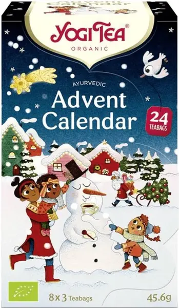 Calendar de Advent de Crăciun, 8 x 3 pliculețe, Yogi Tea