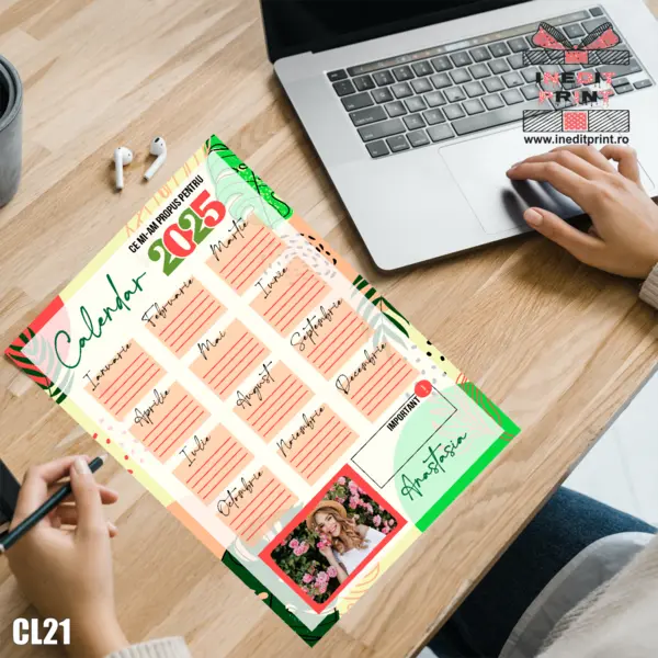 Calendar magnetic Planurile mele 2 cu poza si nume CL21