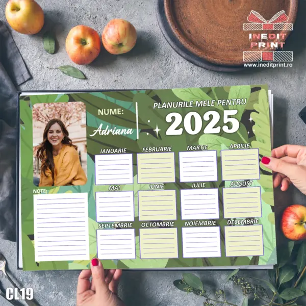 Calendar magnetic Planurile mele cu poza si nume - CL19