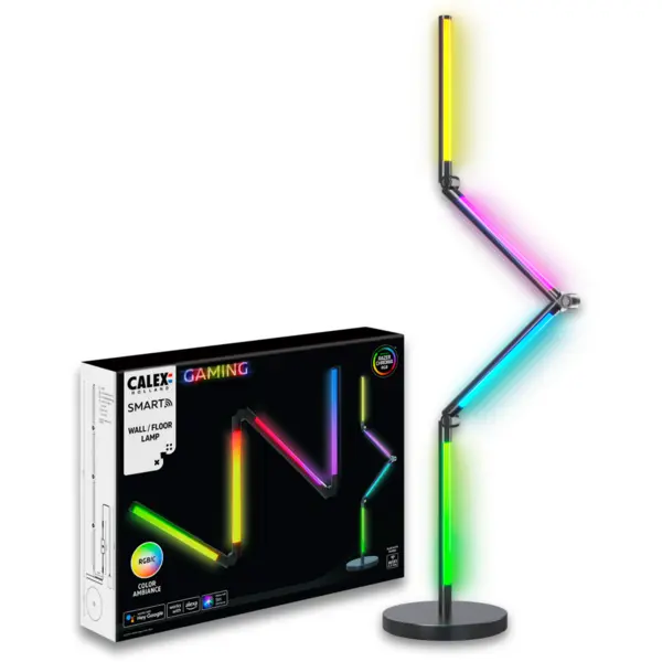 Calex Lampadar Calex Smart Gaming RGBIC, 12W, 140cm